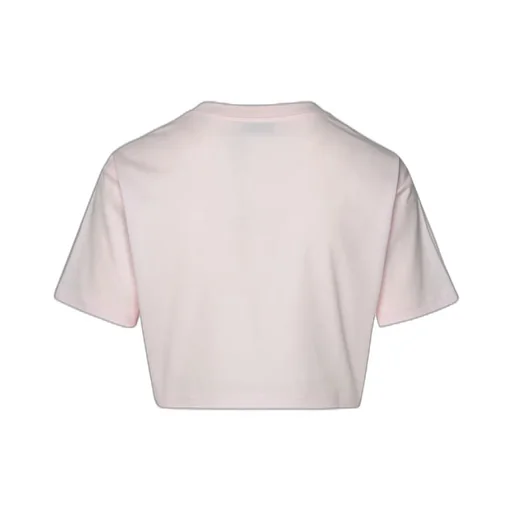 Logo Embroidered Cropped T-Shirt