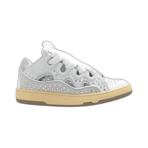 Curb Embellished Low-Top Sneakers