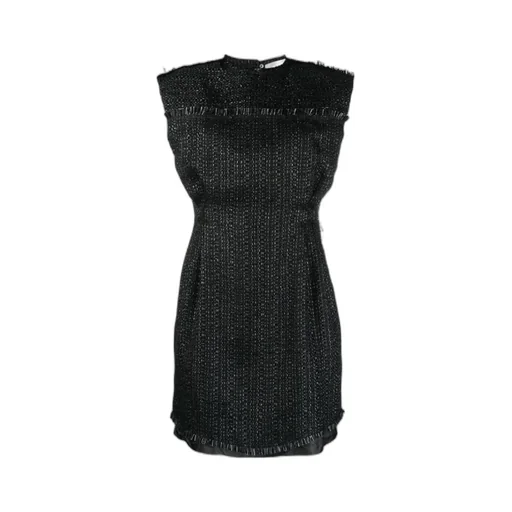 Frayed Raffia-Tweed Minidress