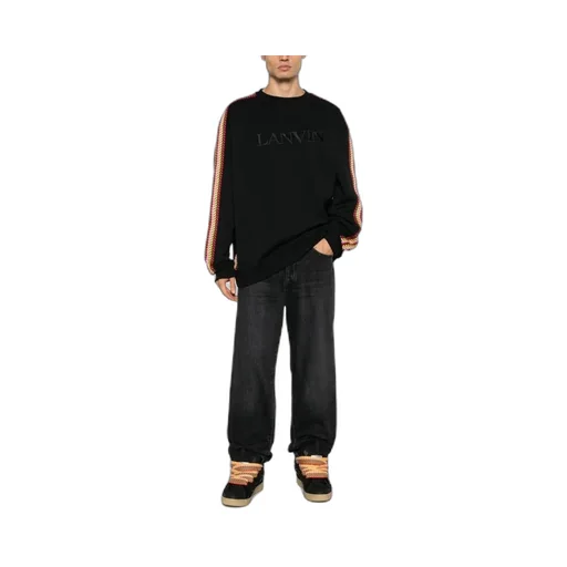 Curb Lace Embellished Crewneck Sweatshirt