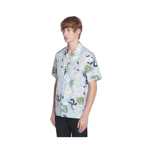Floral Printed Bowling Shirt