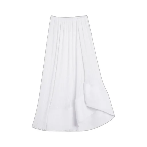 Flared Hem Pleated Skirt