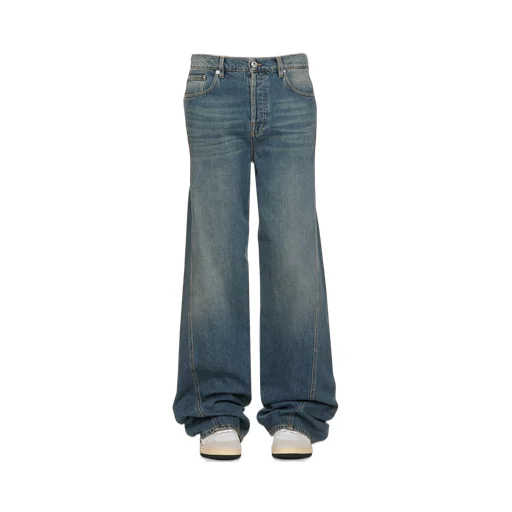 Mid-Rise Straight-Leg Jeans