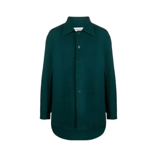 Mohair-Virgin Wool Blend Overshirt