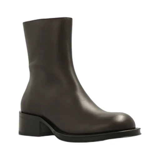 Zip Detailed Ankle Boots