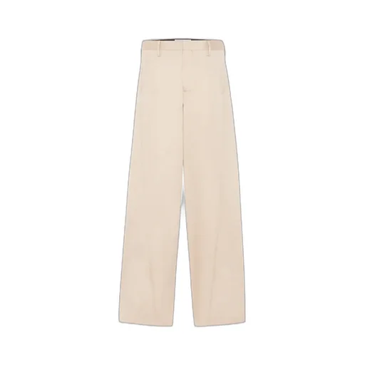 Button Detailed Straight Leg Pants