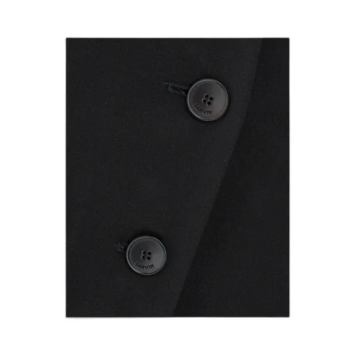 Button-Detailed Tailored Mini Skirt