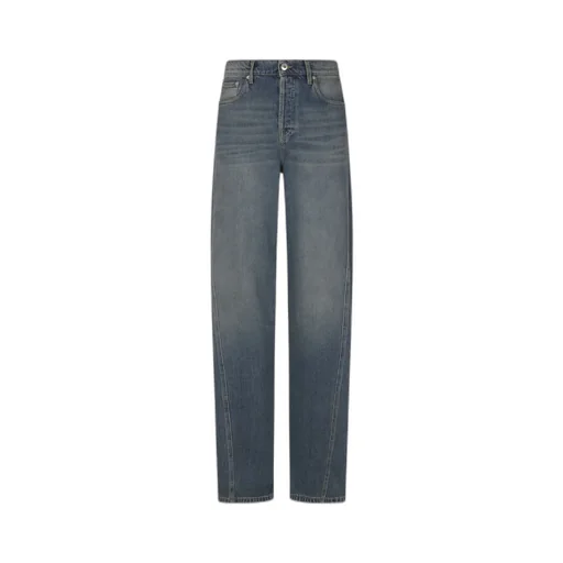 Mid-Rise Straight-Leg Jeans