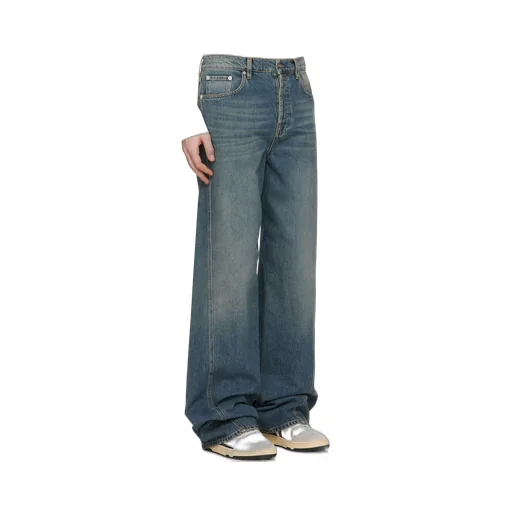 Mid-Rise Straight-Leg Jeans