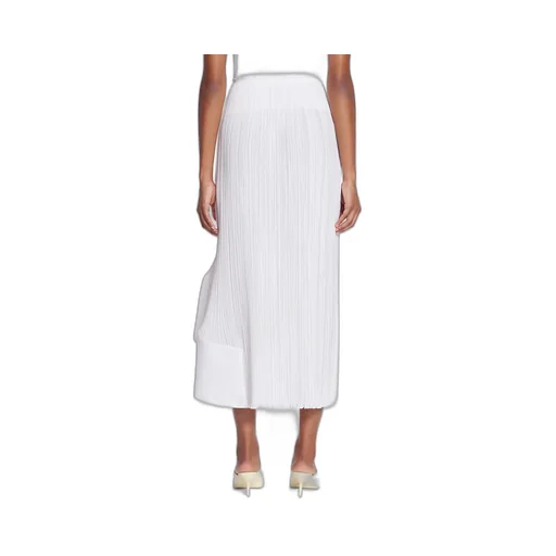 Flared Hem Pleated Skirt