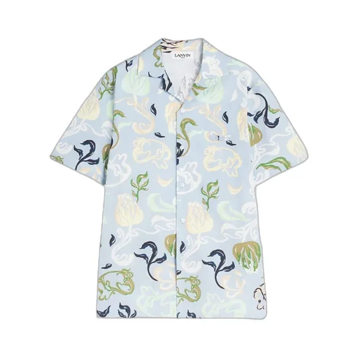 Floral Printed Bowling Shirt
