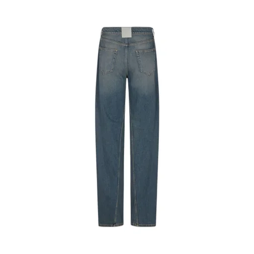 Mid-Rise Straight-Leg Jeans
