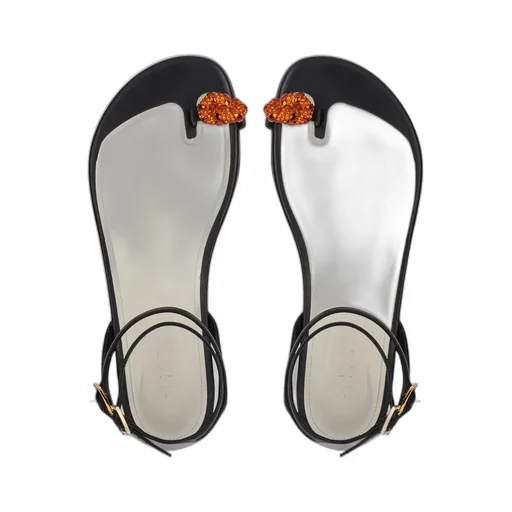 Logo Flat Sandals