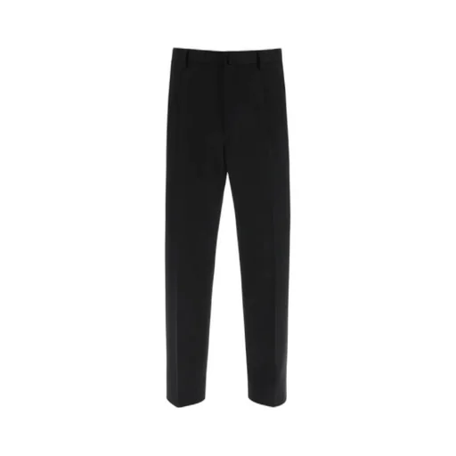 Button Detailed Straight Leg Trousers