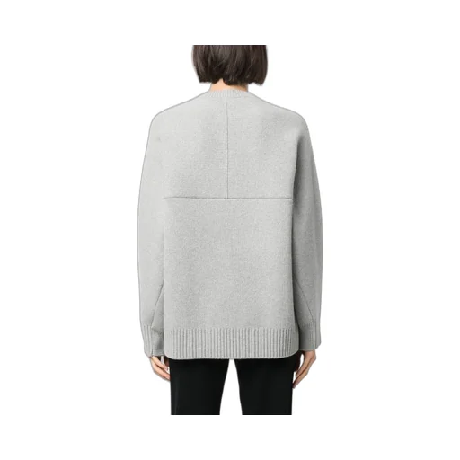 Round-Neck Cape-Back Jumper