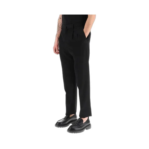 Button Detailed Straight Leg Trousers