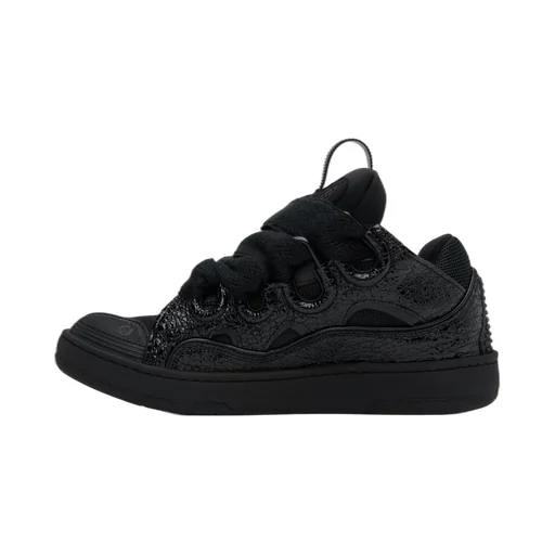 Curb Grain Lace-Up Sneakers