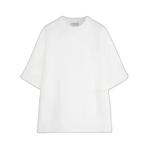 Embroidered-Logo Satin T-Shirt