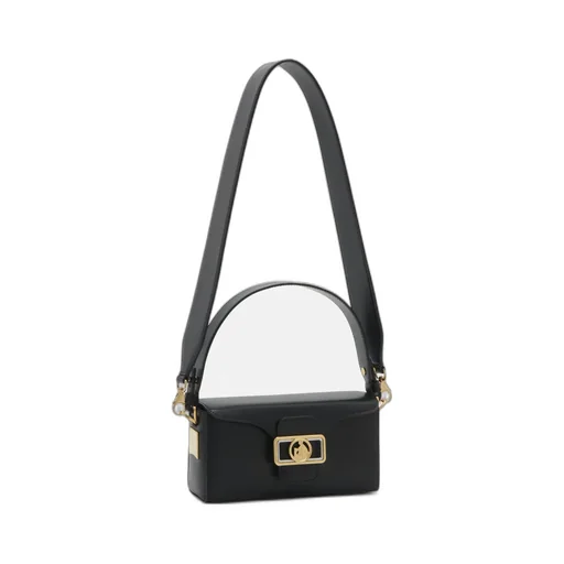Logo Plaque Top Handle Bag