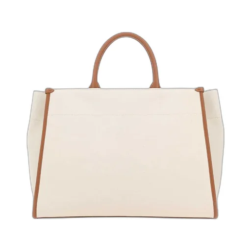 Logo Printed Top Handle Bag