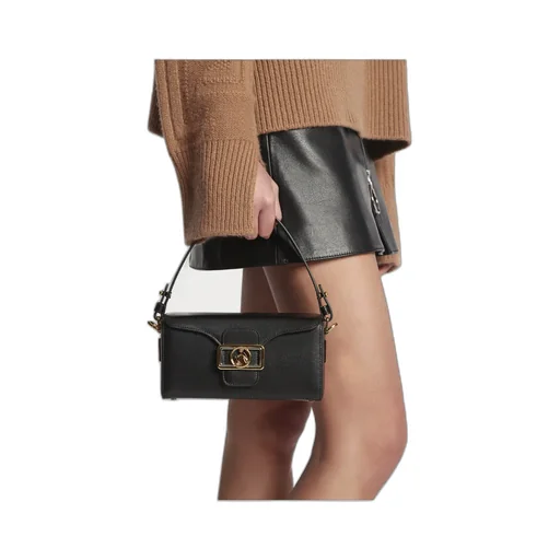 Logo Plaque Top Handle Bag