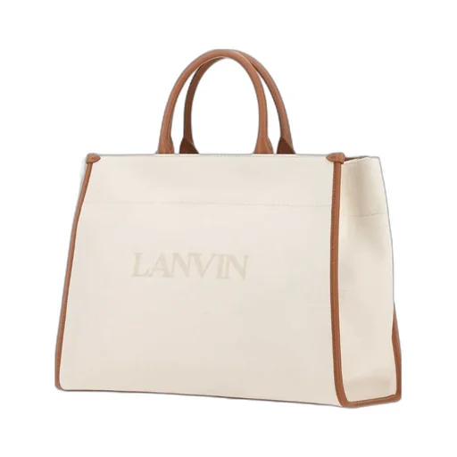 Logo Printed Top Handle Bag