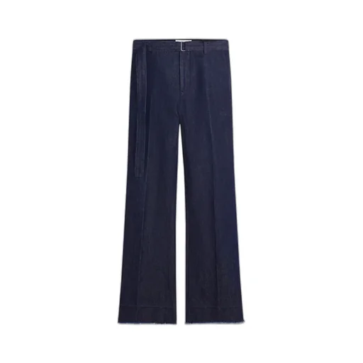 Wide Leg Belted Jeans