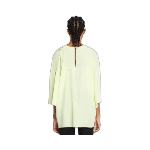 Draped Silk Blouse