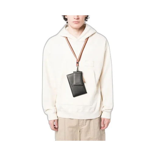 Logo-Debossed Leather Clutch