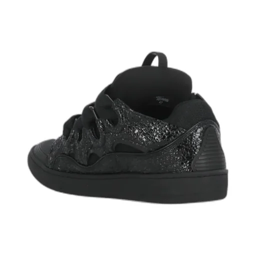 Curb Grain Lace-Up Sneakers