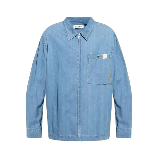 Zipper Denim Shirt