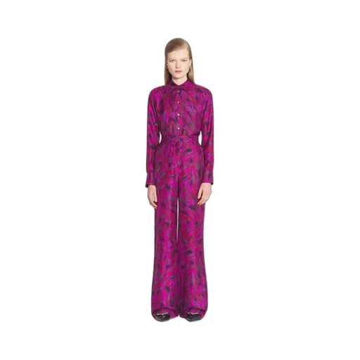 Printed Wide Leg Pants