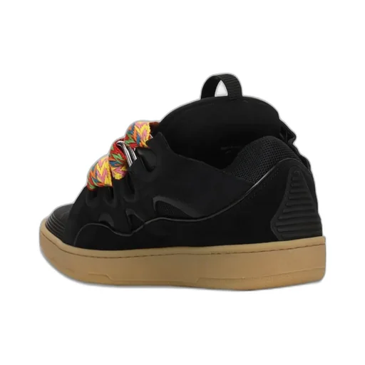 Curb Panelled Lace-Up Sneakers
