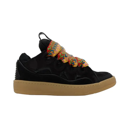 Curb Panelled Lace-Up Sneakers