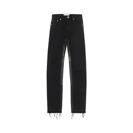 Panelled Straight-Leg Jeans
