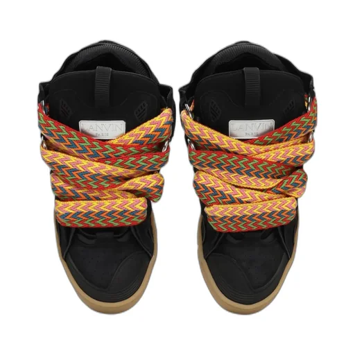 Curb Panelled Lace-Up Sneakers