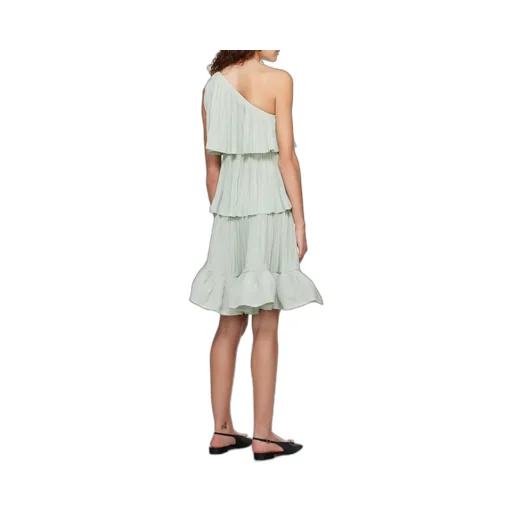 Ruffled Asymmetric One-Shoulder Dress