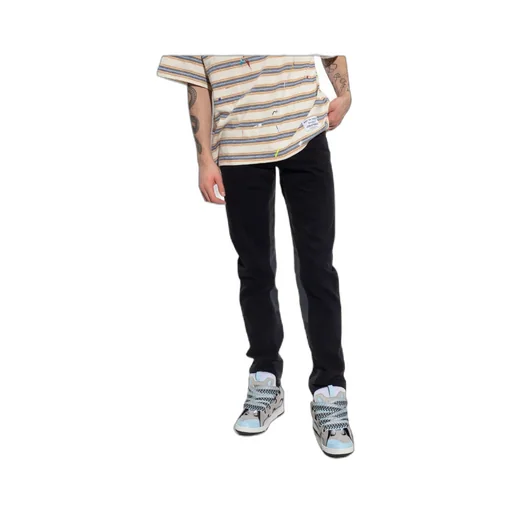 Panelled Straight-Leg Jeans