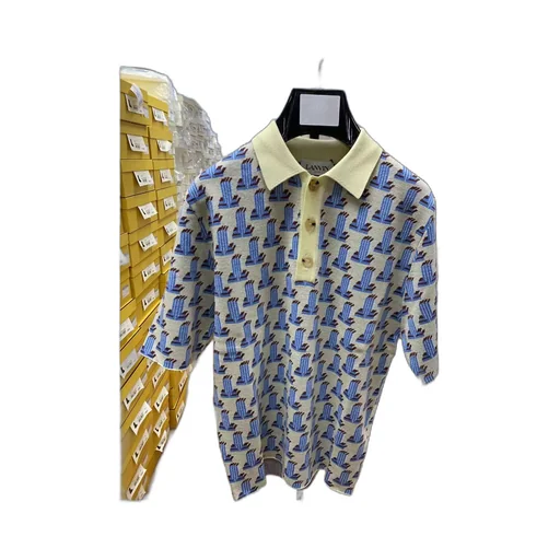 Logo Pattern Polo Shirt