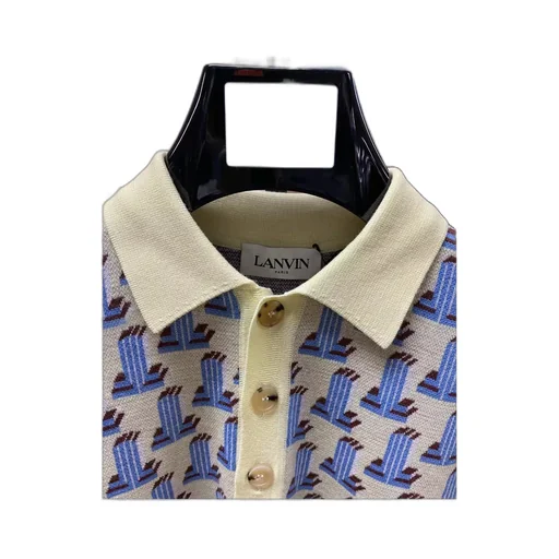 Logo Pattern Polo Shirt