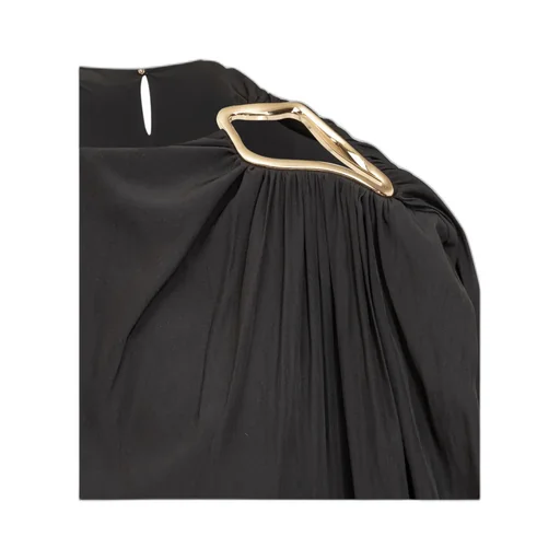 Ring-Detailed Sleeveless Dress