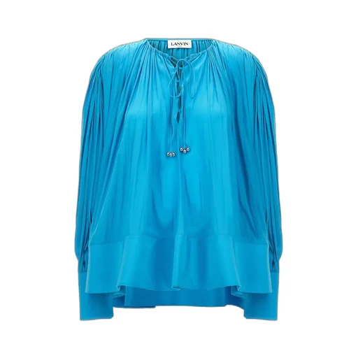 Pleated Drop-Shoulder Kaftan