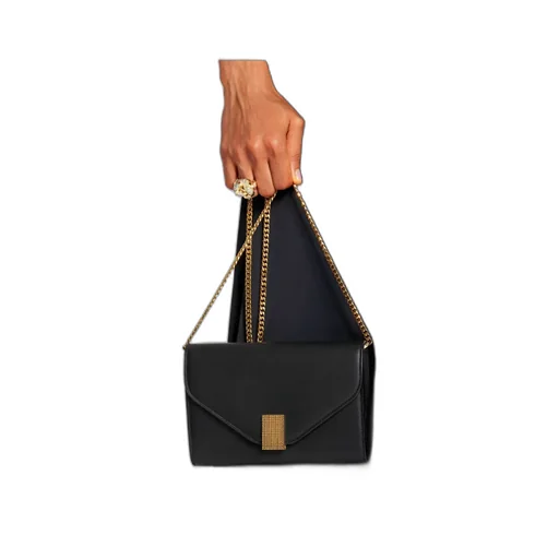 Polished Chained Shoulder Bag