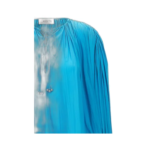 Pleated Drop-Shoulder Kaftan