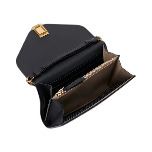 Polished Chained Shoulder Bag