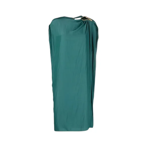 Ring-Detailed Sleeveless Dress