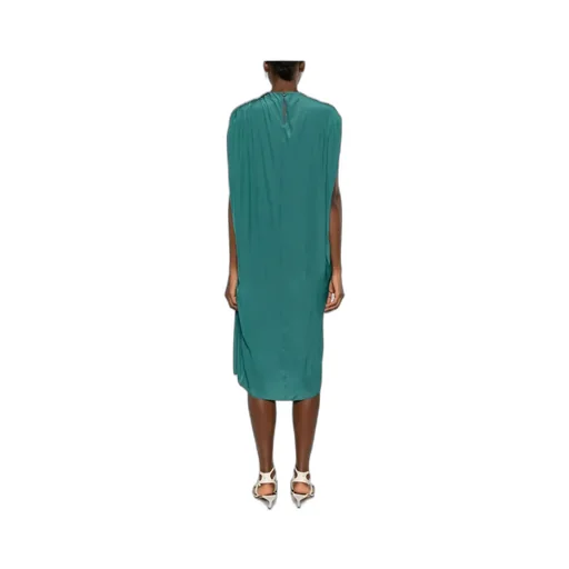 Ring-Detailed Sleeveless Dress