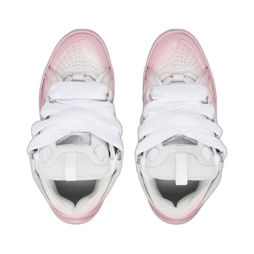 Curb Lace-Up Panelled Sneakers