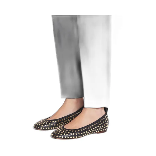 The Studded Ballerina Flats