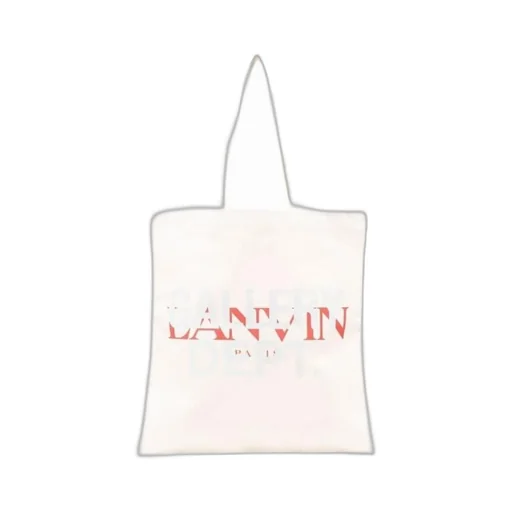 Logo Print Cotton Tote